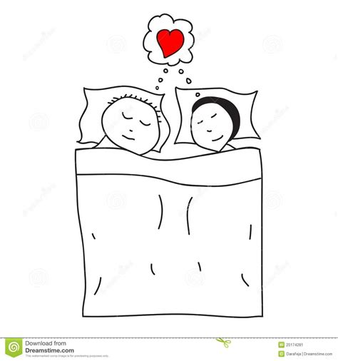 Sleeping Couple In The Bed Stock Image Image 25174281