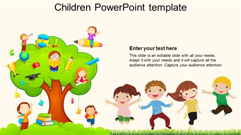 children powerpoint template   google