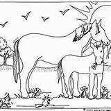 Jument Pages Coloriage Cheval Hellokids Galloping Wild sketch template