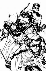 Robin Batman Coloring Pages Nightwing Superhero Dc Comics Drawing Deviantart Gotham Color Colouring Movie Detailed Printable Knight Boys Heroes Getdrawings sketch template