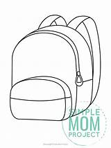 Backpack Simplemomproject Toddlers sketch template