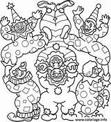 Coloriage Clowns Cirque Imprimer sketch template