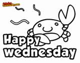 Wednesday Coloring Happy Pages Wacky Days Week Coloringcrew Tuesday Friday Monday Template sketch template