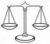 Justice Scales Scale Drawing Balance Weighing Background Stock Clip Vector Isolated Coloring Line Gavel Royalty Judges Template Getdrawings Illustration Sketch sketch template