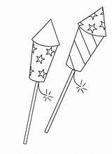 Fireworks Coloring Pages July 4th Sheets Printable Clipart Fourth Draw Firework Drawing Kids Artifice Easy Star Patriotic Books Craft Diwali sketch template