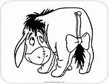Eeyore Coloring Pages Disneyclips Smiling Back sketch template