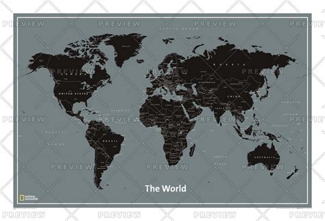 detailed world map  cities modern national geographic maps