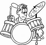 Coloring Pages Drummer Rock Roll Drums Drum Cartoon Printable Music Funny Popular Kids Spongebob Coloringhome Choose Board Categories Boy Alf sketch template