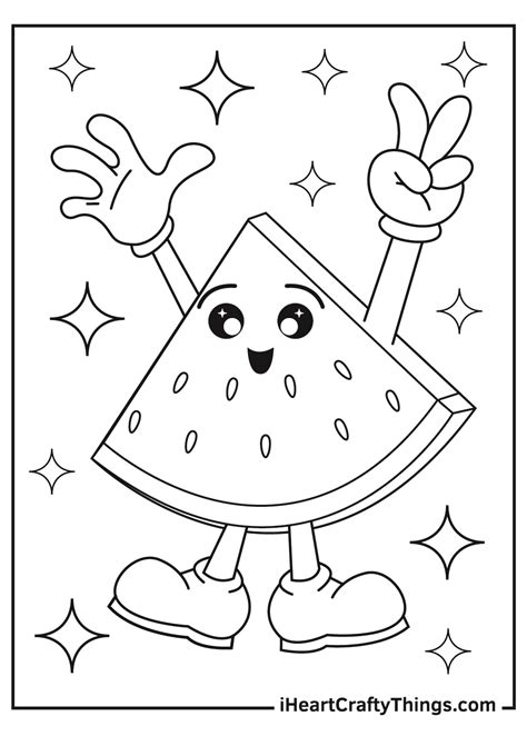 watermelon coloring pages updated