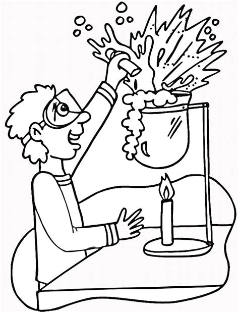 science pictures  print  color coloring pages  kids