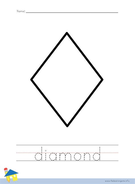 diamond coloring worksheet  learning site