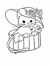 Chaton Coloriages Cats Chats Colouring sketch template