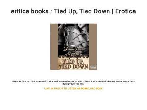 eritica books tied up tied down erotica