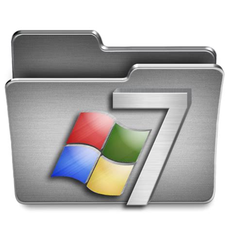 Windows 7 Steel Folder Icon Png Clipart Image