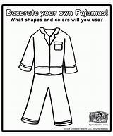 Pajama Coloring Pajamas Pages Polar Express Preschool Llama Red Template Activities Party Christmas Crafts Sheets Kids Decorate School Pj Printable sketch template