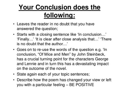 write  good conclusion