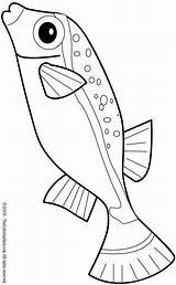 Fish Coloring Pages Fish2 Kids Lightupyourbrain sketch template