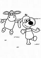 Shaun Sheep Coloring Wander Around Timmy Color sketch template