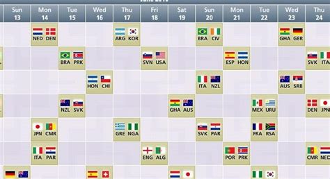world cup schedule brain  mind institute