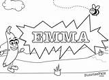 Coloring Name Pages Make Own Emma Print Create Color Names Says Printable Getcolorings Spelling Say Getdrawings Online Template Spell Colori sketch template