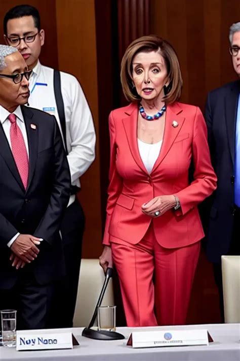 Dopamine Girl Nancy Pelosi Shows Her Tits During A Conference