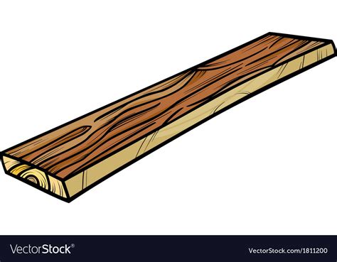 Plank Or Board Cartoon Clip Art Royalty Free Vector Image