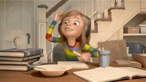 drumming amy poehler by disney pixar find and share on giphy