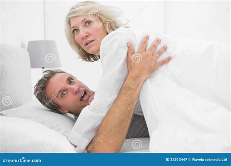 Shocked Couple Caught In The Act Stock Image Image Of Caucasian