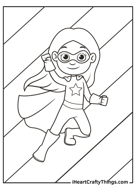 girl superhero coloring pages  printable