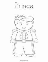 Coloring Prince Pages Princess Print Kids Little Disney Cursive Outline Twistynoodle Favorites Login Add Noodle Ll sketch template
