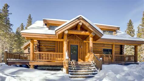 beautiful log cabin  colorado cozy homes life