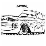 Coloring Ramone Cars Pages Disney Timeless Miracle sketch template