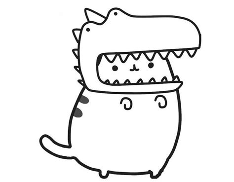 pusheen coloring pages print