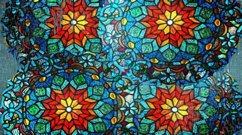 Colorful Stained Glass 2k Wallpaper Download