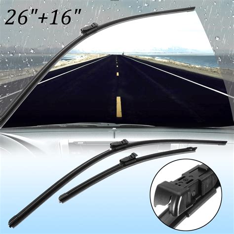 pairs auto car windscreen wipers winshield wiper blades replacement rubber  toyota
