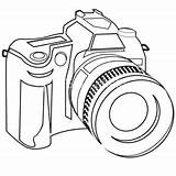 Camera Dslr Sketch Clip Coloring Clipart Cameras Cost Offers Low Clipartbest Cliparts sketch template