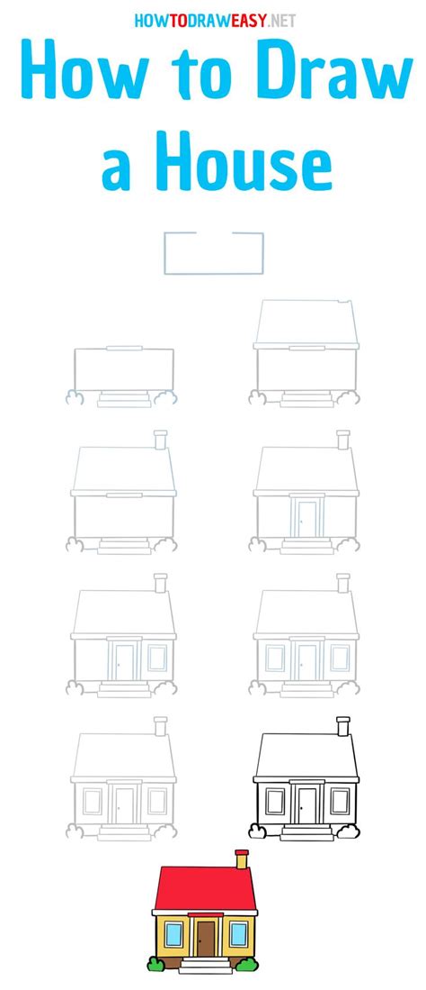 draw  house step  step drawing tutorial easy  easy