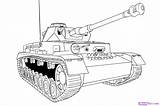 Tanks German Colouring Tank Draw Pages Drawings Panzer Step sketch template