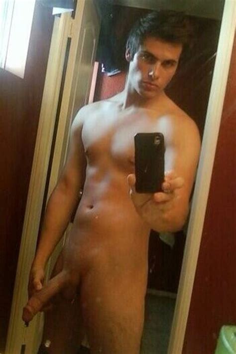 hung college dude — naked guys selfies