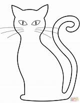 Coloring Cat Pages Printable Supercoloring sketch template