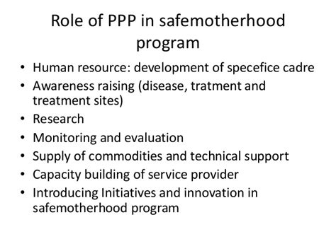 public private partnership in safemotherhood program in nepal