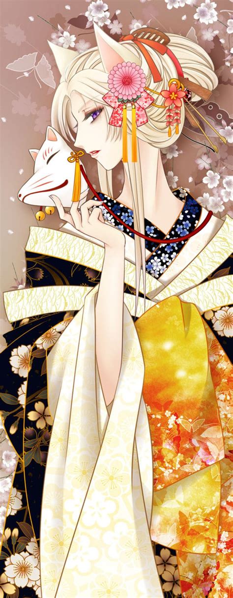 299 Best Anime Kimono Images On Pinterest Anime Art