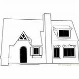 Cottage Coloring Pages Coloringpages101 sketch template