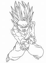 Gohan Ssj2 Lineart Coloring Pages Drawings Deviantart Print sketch template