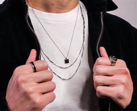 pin  mens necklaces