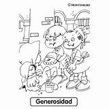 Generosidad Dibujos Valores Justicia Honestidad Rayito Carteles Abrir sketch template
