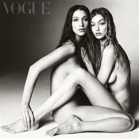 Bella And Gigi Hadid Vogue Cover March 2018 Popsugar Fashion