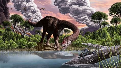 volcanic surge helped sauropods rule  jurassic herbivores