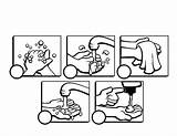 Coloring Hands Pages Washing Hand Handwashing Wash Steps Para Colorear Color Kids Higiene Manos Printable Lavado Personal Niños Imagenes Actividades sketch template