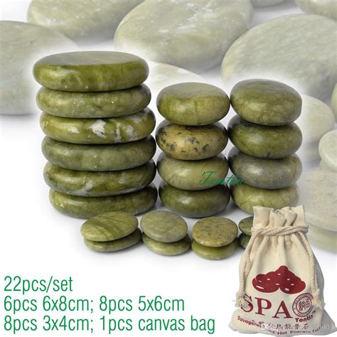 green jade body massage hot stone spa  canvas ce  rohs
